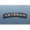 Veteran Medium Size Rocker Patch | US Military Veteran Patches Veteran Patch diagonal view